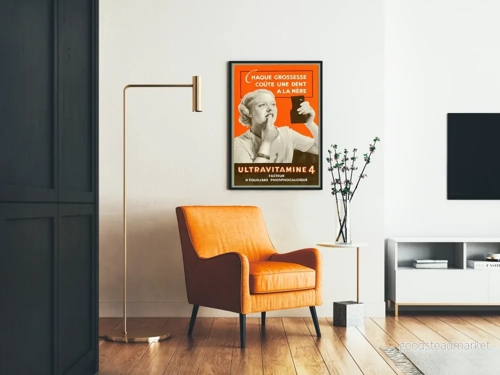 Vintageposter Ultravitamine 4 - Retro väggdekoration för tandhälsa - Bild 2