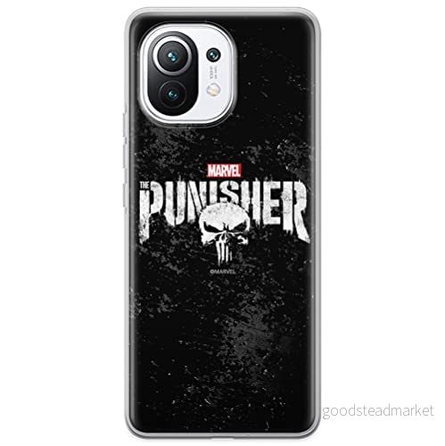 ERT GROUP mobiltelefonfodral för Xiaomi 11 originalt och officiellt licensierat Marvel mönster Punisher 003 optimalt anpassad till formen på mobiltelefonen, fodral tillverkad av TPU plast 5903537098289