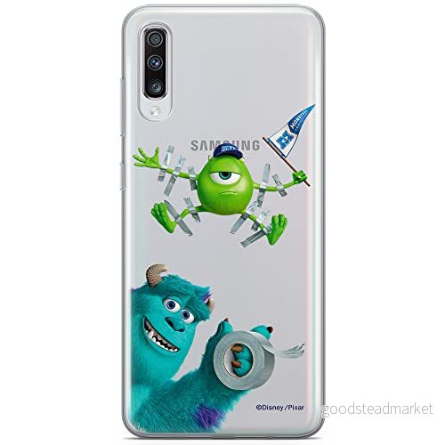 ERT GROUP mobiltelefonfodral för Samsung A70 originalt och officiellt licensierat Disney mönster Monsters 001 optimalt anpassad till formen på mobiltelefonen, gedeeltelijk transparant 5902980411201