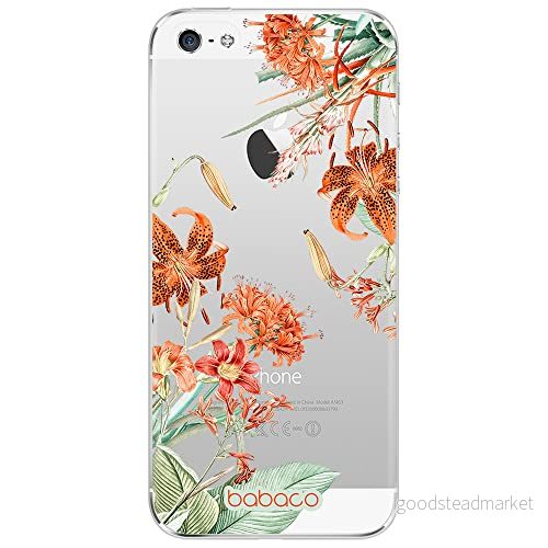 ERT GROUP mobiltelefonfodral för Iphone 5/5S/SE originalt och officiellt licensierat Babaco mönster Flowers 057 optimalt anpassad till formen på mobiltelefonen, gedeeltelijk transparant 5905131363336