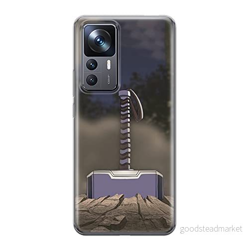 ERT GROUP mobiltelefonfodral för Xiaomi 12T/12T pro/K50 Ultra originalt och officiellt licensierat Marvel mönster Thor 002 anpassad till formen på mobiltelefonen, fodral tillverkad av TPU plast 5905511578312