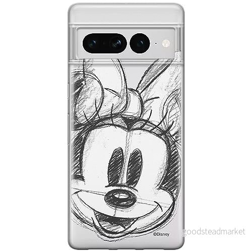ERT GROUP mobiltelefonfodral för Google PIXEL 7 PRO originalt och officiellt licensierat Disney mönster Minnie 012 optimalt anpassad till formen på mobiltelefonen, gedeeltelijk transparant 5905795162801