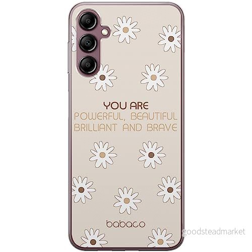 ERT GROUP mobiltelefonfodral för Samsung A14 4G/5G originalt och officiellt licensierat Babaco mönster Positive vibes 003 anpassad till formen på mobiltelefonen, fodral tillverkad av TPU plast 5905511823856