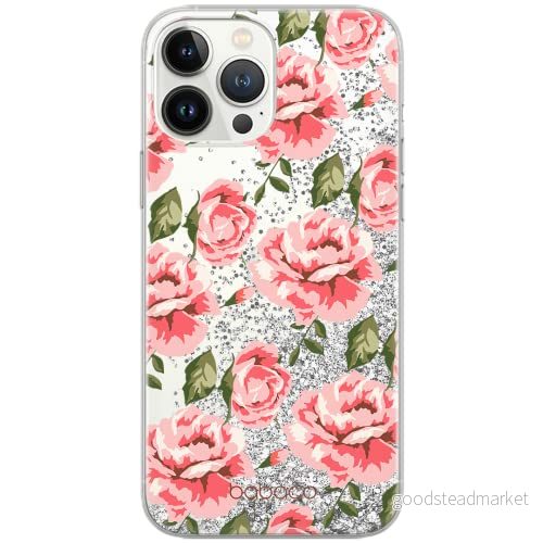 ERT GROUP mobiltelefonfodral för Apple Iphone XS Max originalt och officiellt licensierat Babaco mönster Flowers 013 Vit optimalt anpassad till formen på mobiltelefonen, med glitter overflow effekt 5903932607505