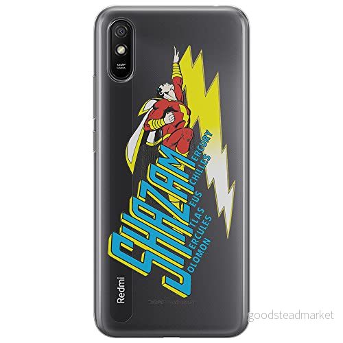 ERT GROUP mobiltelefonfodral för Xiaomi REDMI 9A originalt och officiellt licensierat DC mönster Shazam 002 Vit optimalt anpassad till formen på mobiltelefonen, gedeeltelijk transparant 5903040295717