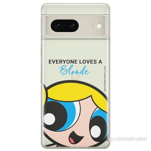 ERT GROUP mobiltelefonfodral för Google PIXEL 7 originalt och officiellt licensierat The Powerpuff Girls mönster 012 optimalt anpassad till formen på mobiltelefonen, gedeeltelijk transparant 5905795154097