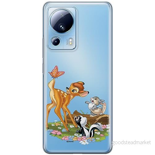 ERT GROUP mobiltelefonfodral för Xiaomi 13 LITE/CIVI 2 originalt och officiellt licensierat Disney mönster Bambi & Friends 002 anpassad till formen på mobiltelefonen, gedeeltelijk transparant 5905511930721