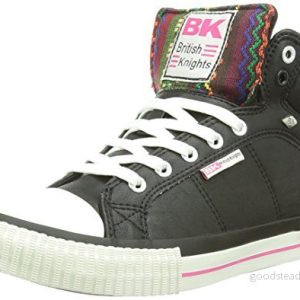 British Knights DEE höga sneakers för kvinnor, Svart Black Pink07 42 EU 8718429296899