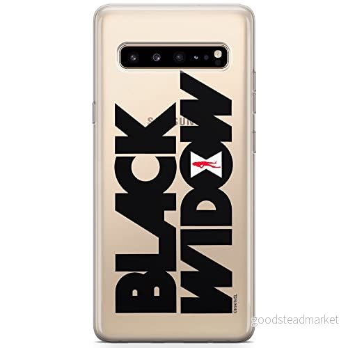 ERT GROUP Mobiltelefonskal för Samsung S10 5G original och officiellt licensierat Marvel mönster Black Widow 011 optimalt anpassat till mobiltelefonens form, delvis transparent 5904805500367