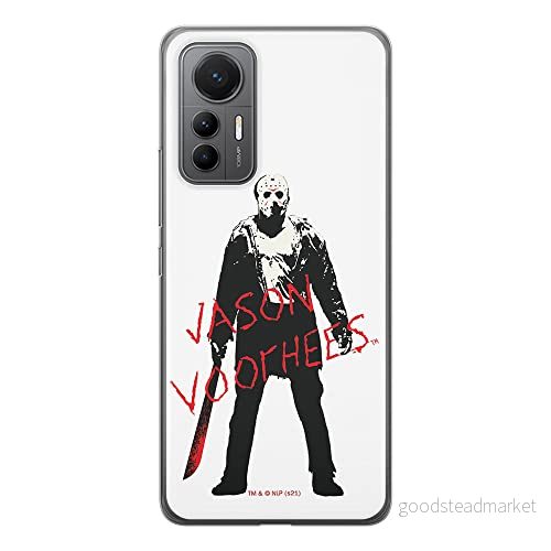 ERT GROUP mobiltelefonfodral för Xiaomi 12 LITE originalt och officiellt licensierat Horror mönster Friday the 13th 017 anpassad till formen på mobiltelefonen, fodral tillverkad av TPU plast 5905511511623
