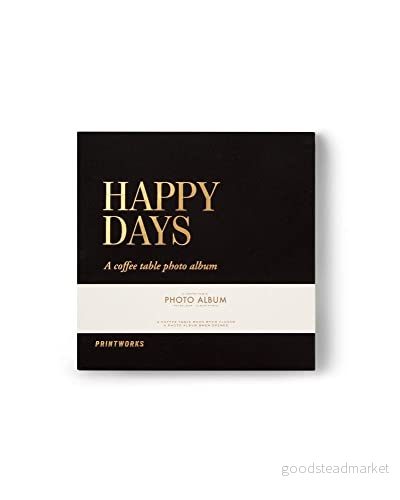 Printworks, Photo Album Happy Days, Black (S) 7350108172530