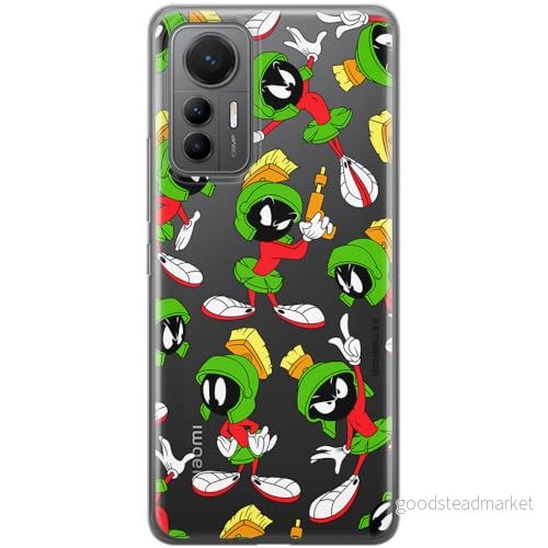 ERT GROUP mobiltelefonfodral för Xiaomi 12 LITE originalt och officiellt licensierat Looney Tunes mönster Marvin 004 optimalt anpassad till formen på mobiltelefonen, gedeeltelijk transparant 5905511637200
