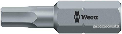 Wera Series 1 840/1 Z metallplåt, hexagon 1,5 mm huvud x 1/4 tums enhet (paket med 10) 4013288012623