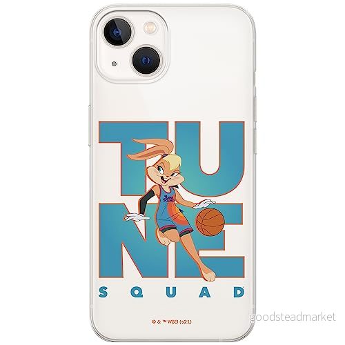 ERT GROUP mobiltelefonfodral för Iphone 13 originalt och officiellt licensierat Looney Tunes mönster Space Jam 007 optimalt anpassad till formen på mobiltelefonen, gedeeltelijk transparant 5905511030537