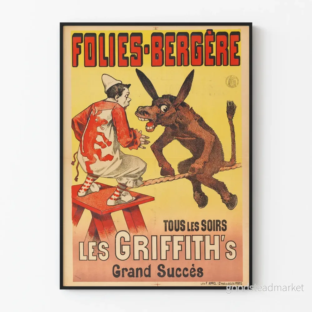 Poster Folies Bergère Les Griffith’s stora framgång Poster Folies Bergère Les Griffith’s stora framgång
