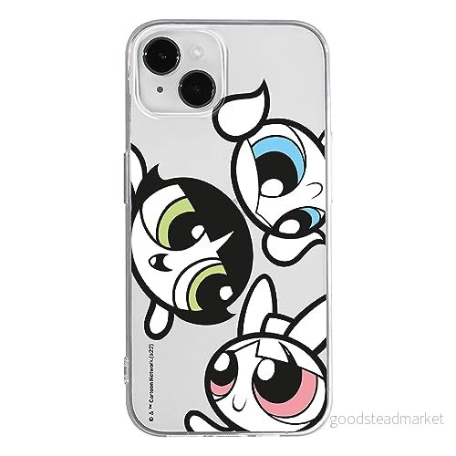 ERT GROUP mobiltelefonfodral för Iphone 14 PLUS originalt och officiellt licensierat The Powerpuff Girls mönster 014, gedeeltelijk transparant 5905511963163