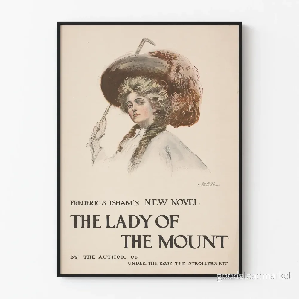 Vintageposter The Lady of the Mount - Klassisk väggdekoration