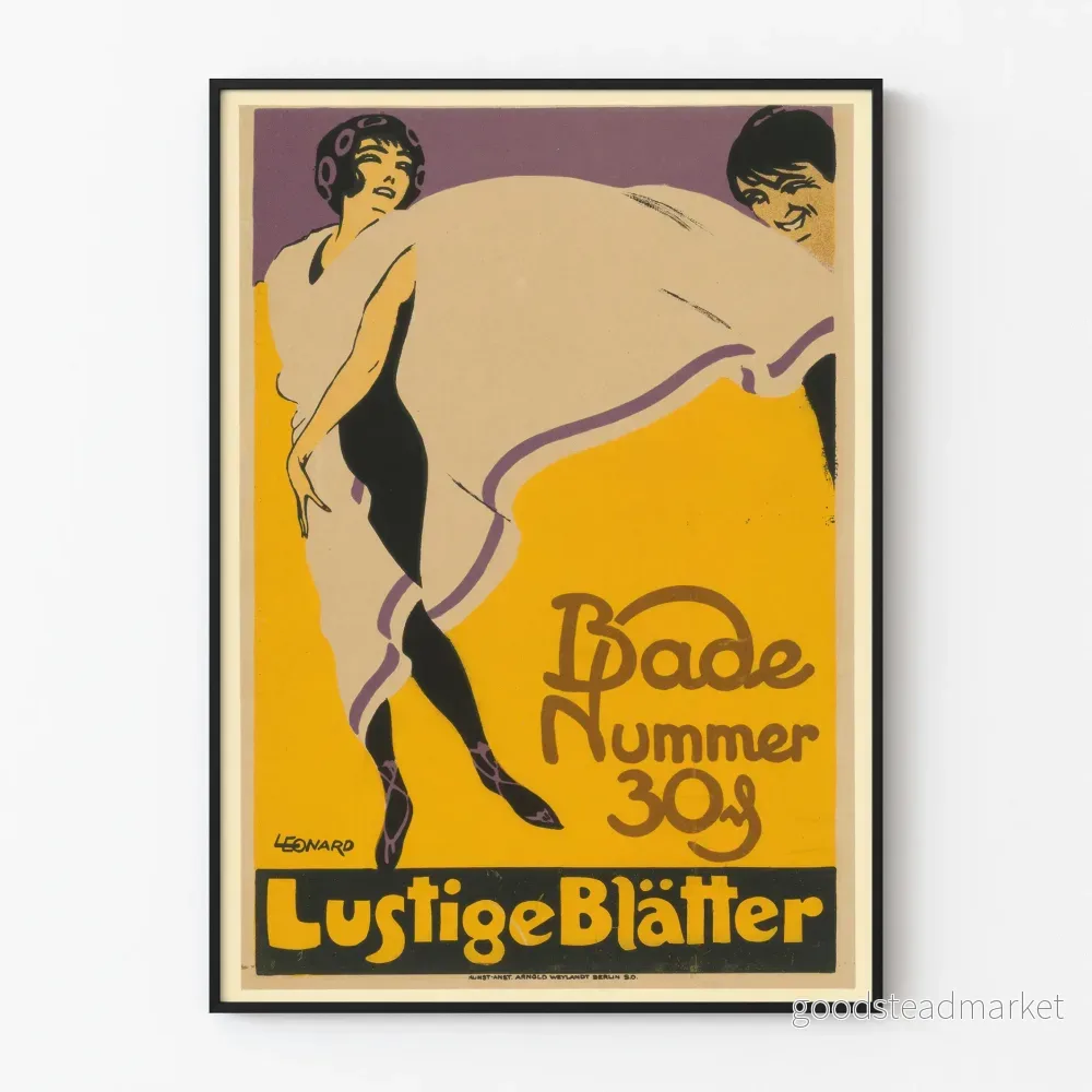 Vintageposter Lustige Blätter Badnummer 30 - Bild 2
