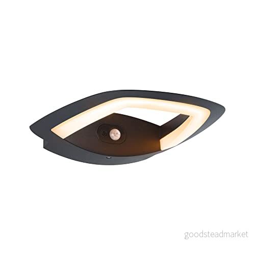 Paulmann LED utomhusvägglampa Akena, 2.200 K, antracit 4000870948392