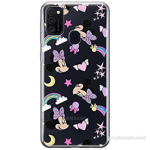 ERT GROUP mobiltelefonfodral för Samsung M21 originalt och officiellt licensierat Disney mönster Minnie 031 optimalt anpassad till formen på mobiltelefonen, gedeeltelijk transparant 5903537834788