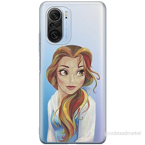 ERT GROUP mobiltelefonfodral för Xiaomi MI 11i/ REDMI K40/K40 PRO/POCO F3/ F3 PRO originalt och officiellt licensierat Disney mönster Bella 003, gedeeltelijk transparant 5905511892104