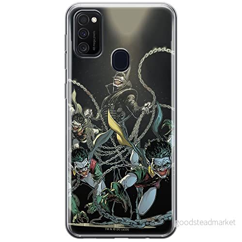 ERT GROUP mobiltelefonfodral för Samsung M21 originalt och officiellt licensierat DC mönster Batman Who Laughs 004 optimalt anpassad till formen på mobiltelefonen, fodral tillverkad av TPU plast 5903537845968