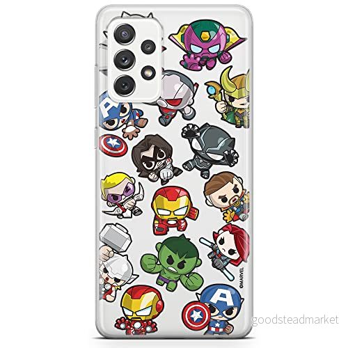 ERT GROUP mobiltelefonfodral för Samsung A73 5G originalt och officiellt licensierat Marvel mönster Avengers 024 optimalt anpassad till formen på mobiltelefonen, gedeeltelijk transparant 5904805519468