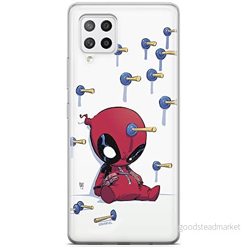 ERT GROUP mobiltelefonfodral för Samsung A42 5G originalt och officiellt licensierat Marvel mönster Deadpool 005 optimalt anpassad till formen på mobiltelefonen, fodral tillverkad av TPU plast 5903040244449