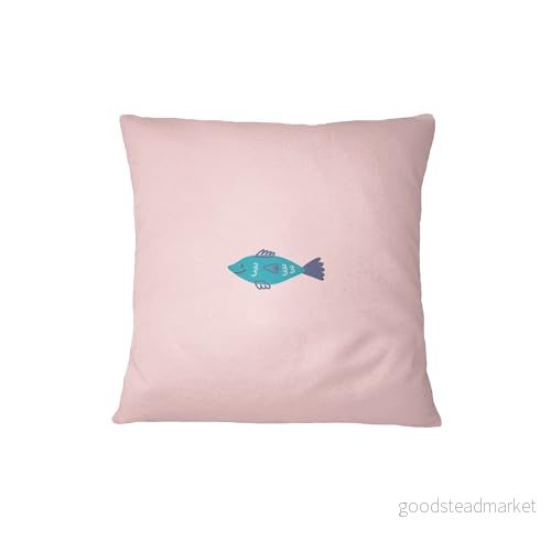 Bona Basics, Dekorativt kuddfodral, örngott, Heminredning, för Soffa, Kafé, Storlek: 45X45 Cm, Färg: Ljusrosa 6150050690615