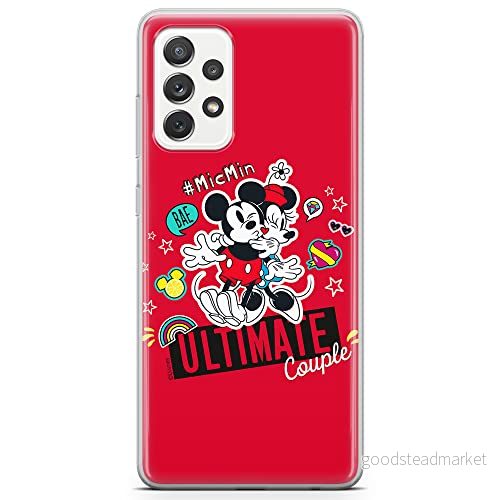 ERT GROUP mobiltelefonfodral för Samsung A72 5G originalt och officiellt licensierat Disney mönster Mickey & Minnie 012 optimalt anpassad till formen på mobiltelefonen, fodral tillverkad av TPU plast 5903040074046