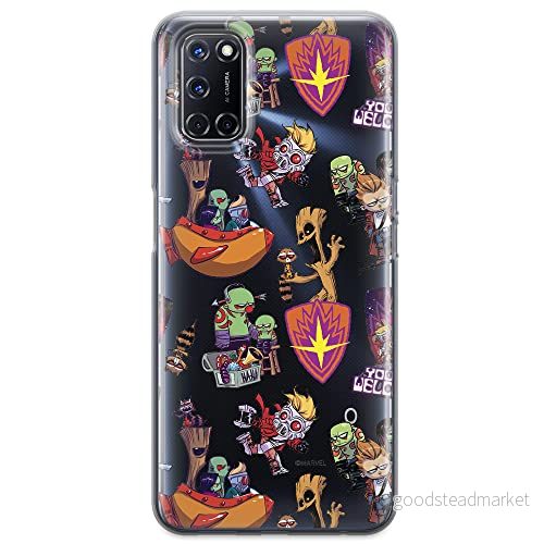 ERT GROUP mobiltelefonfodral för Oppo A92/ A72/ A52 originalt och officiellt licensierat Marvel mönster Guardians of the Galaxy 007 anpassad till formen på mobiltelefonen, gedeeltelijk transparant 5903040202128