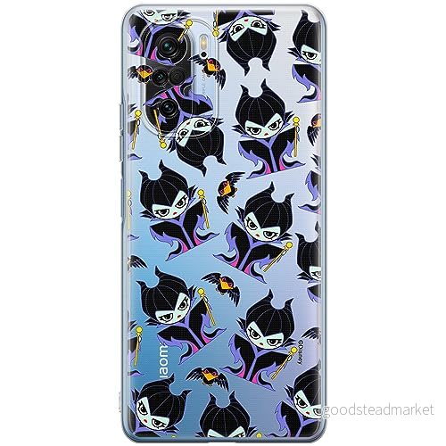 ERT GROUP mobiltelefonfodral för Xiaomi MI 11i/ REDMI K40/K40 PRO/POCO F3/ F3 PRO originalt och officiellt licensierat Disney mönster Maleficent 004, gedeeltelijk transparant 5905511889302