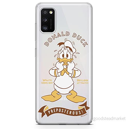 ERT GROUP mobiltelefonfodral för Samsung A41 originalt och officiellt licensierat Disney mönster Donald 004 optimalt anpassad till formen på mobiltelefonen, gedeeltelijk transparant 5903537508924