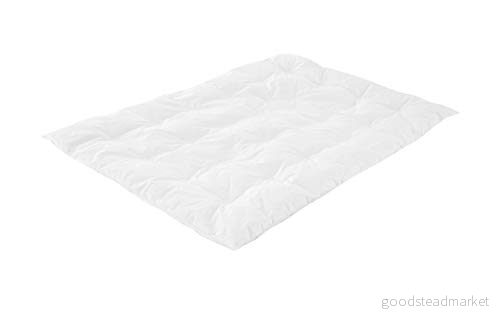 Dumeland T060561 babyfilt/filt 'dunenlätt' året runt täcke med 100% dunfyllning 100 x 135 cm Weiß 9120088884987