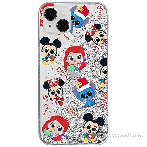 ERT GROUP mobiltelefonfodral för Apple Iphone 14 PLUS originalt och officiellt licensierat Disney mönster Friends 002 anpassad till formen på mobiltelefonen, med glitter overflow effekt 5905511589950