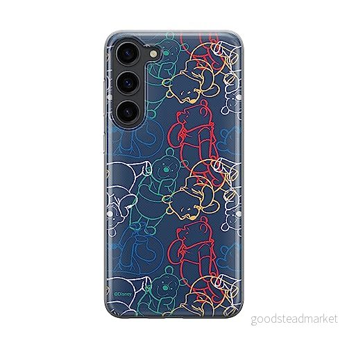 ERT GROUP mobiltelefonfodral för Samsung S23 PLUS originalt och officiellt licensierat Disney mönster Winnie the Pooh & Friends 007, fodral tillverkad av TPU plast 5905511443740