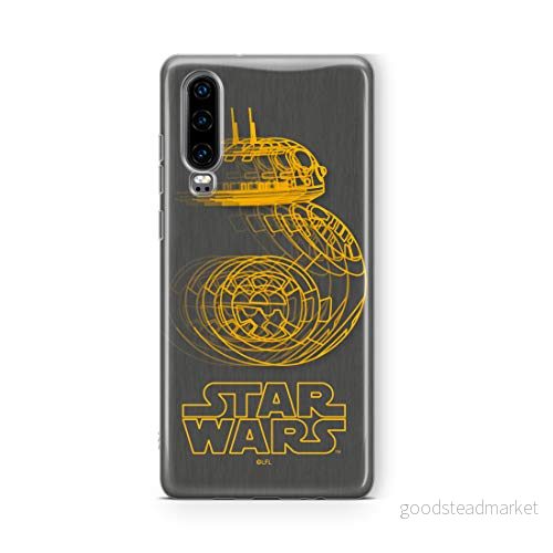ERT GROUP mobiltelefonfodral för Huawei P30 originalt och officiellt licensierat Star Wars mönster BB 8 007 Vit optimalt anpassad till formen på mobiltelefonen, fodral tillverkad av TPU plast 5902980106824
