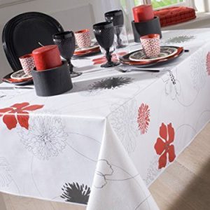 Calitex RING FLOWER rund vaxduk PVC röd 140 cm 3372360459529 Calitex RING FLOWER rund vaxduk PVC röd 140 cm 3372360459529