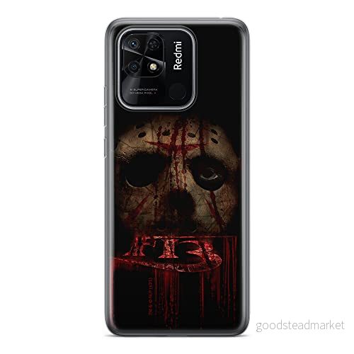 ERT GROUP mobiltelefonfodral för Xiaomi REDMI 10C originalt och officiellt licensierat Horror mönster Friday the 13th 013 anpassad till formen på mobiltelefonen, fodral tillverkad av TPU plast 5905511549497