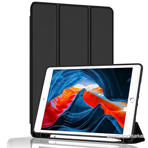 BXGH Case för iPad Pro 11 tum, 2022/2021/2020/2018 modell, kompatibel med penna, automatiskt väckning/sömnskydd (svart) 9011704885269