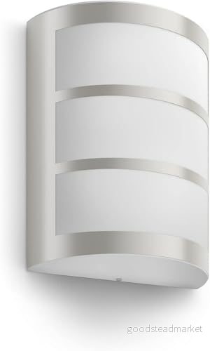 Philips myGarden Python LED utomhus vägglampa rostfritt stål (1 x 6 W 230 V ljus) Traditionell Traditional 8718696131640