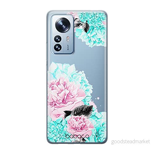 ERT GROUP mobiltelefonfodral för Xiaomi 12 / 12X originalt och officiellt licensierat Babaco mönster Flowers 002 optimalt anpassad till formen på mobiltelefonen, gedeeltelijk transparant 5905511493158