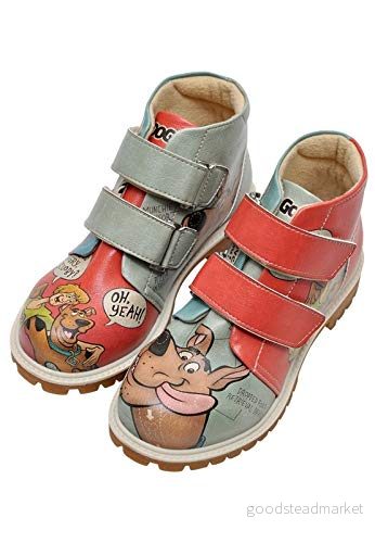 DOGO Barn veganläder orange stövlar Warner Bros Hungry Doo Scooby Motif 28, 1 stycke, 28 EU 8680544183838