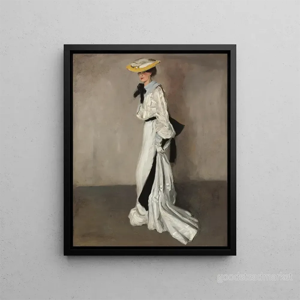 Målning La femme en blanc – Alfred Henry Maurer | Konsttryck Målning La femme en blanc – Alfred Henry Maurer | Konsttryck
