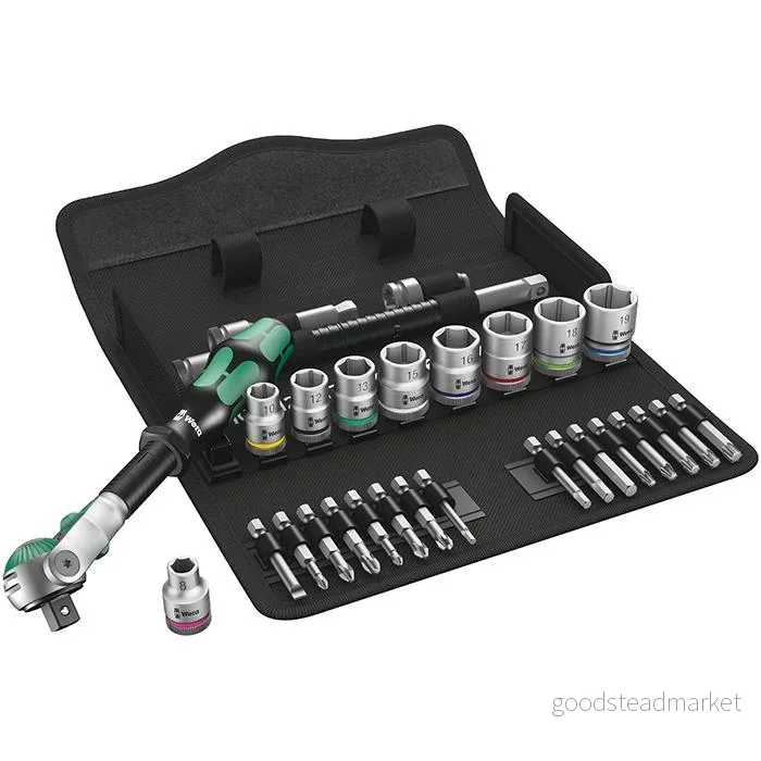 Wera 8100 SB 6 Zyklop Speed Knarrensatz 3/8″” Antrieb. 4013288173911