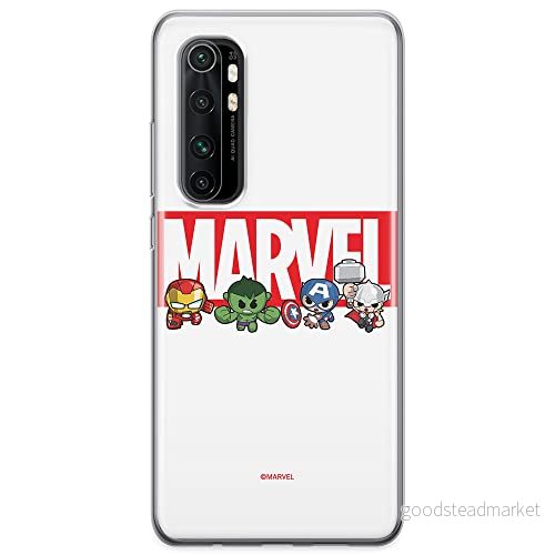 ERT GROUP mobiltelefonfodral för Xiaomi MI NOTE 10 Lite originalt och officiellt licensierat Marvel mönster 009 optimalt anpassad till formen på mobiltelefonen, fodral tillverkad av TPU plast 5904805177804