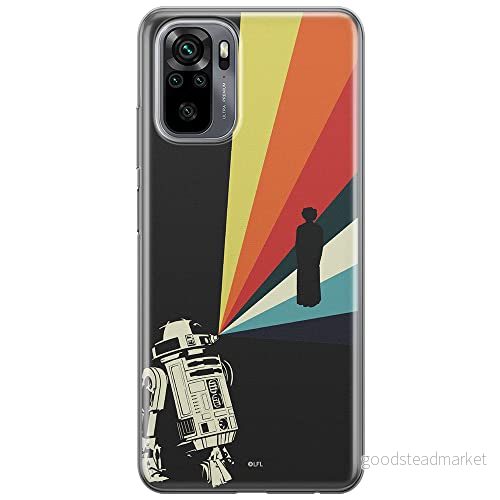 ERT GROUP mobiltelefonfodral för Xiaomi REDMI NOTE 10/ 10S originalt och officiellt licensierat Star Wars mönster R2D2 003 anpassad till formen på mobiltelefonen, fodral tillverkad av TPU plast 5903537190259