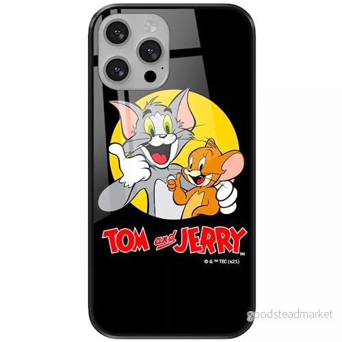 ERT GROUP mobiltelefonfodral för Apple Iphone 13 PRO MAX originalt och officiellt licensierat Tom & Jerry mönster 013 tillverkad av härdat glas, skyddsfodral 5904805867286