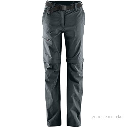 Maier sport slang T dragkedja, kvinnors funktionella utomhus dragkedja stretch byxor, grå (grafit 949), 22 UK (22 EU) 4047337744395