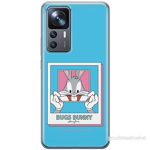 ERT GROUP mobiltelefonfodral för Xiaomi 12T/ 12T pro/ K50 Ultra originalt och officiellt licensierat Looney Tunes mönster Bugs 024, fodral tillverkad av TPU plast 5905795090784